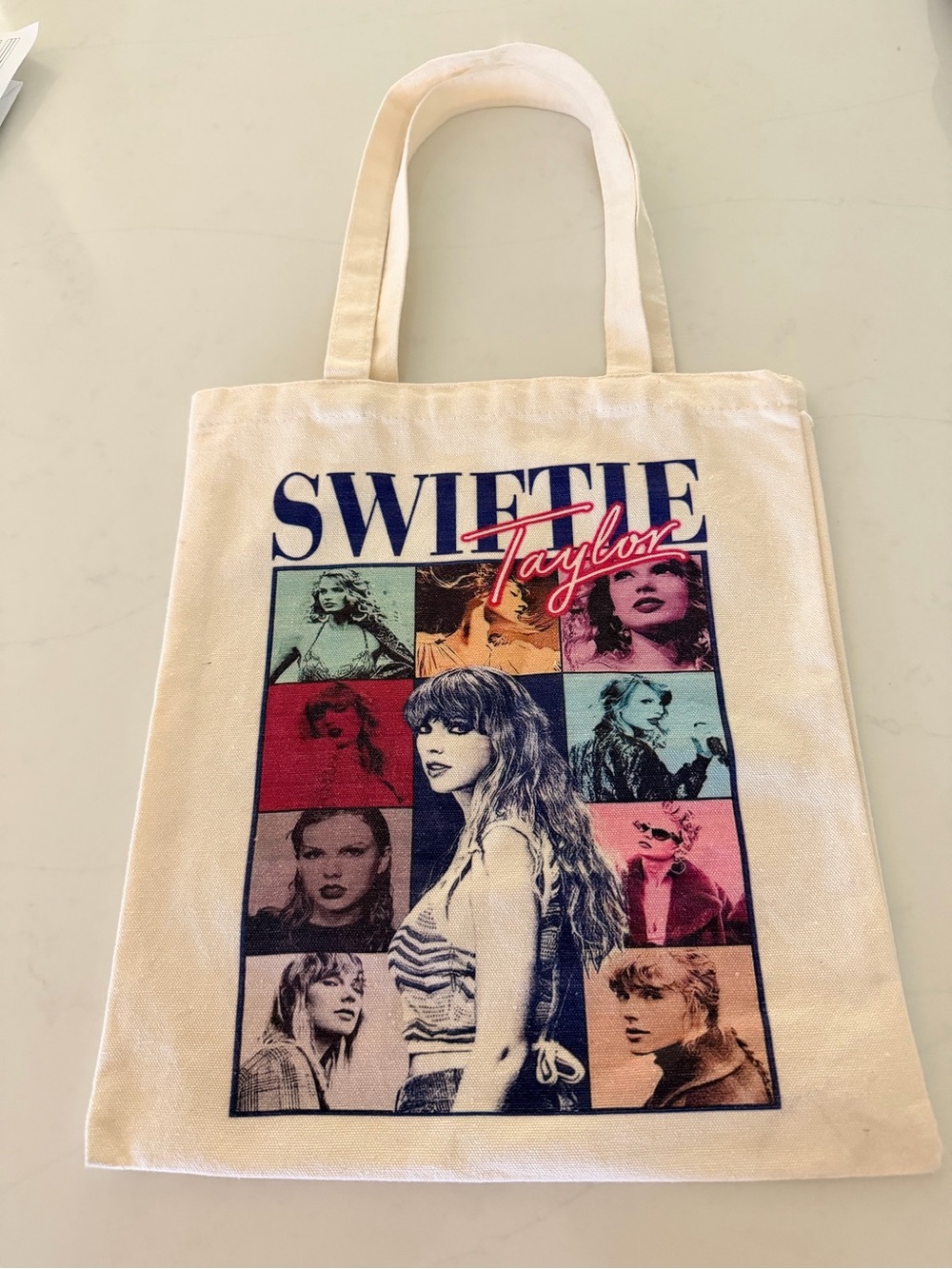 Swiftie Taylor Canvas Bag 13 X 14.5 Colorful Screen Print. Double-sided Print